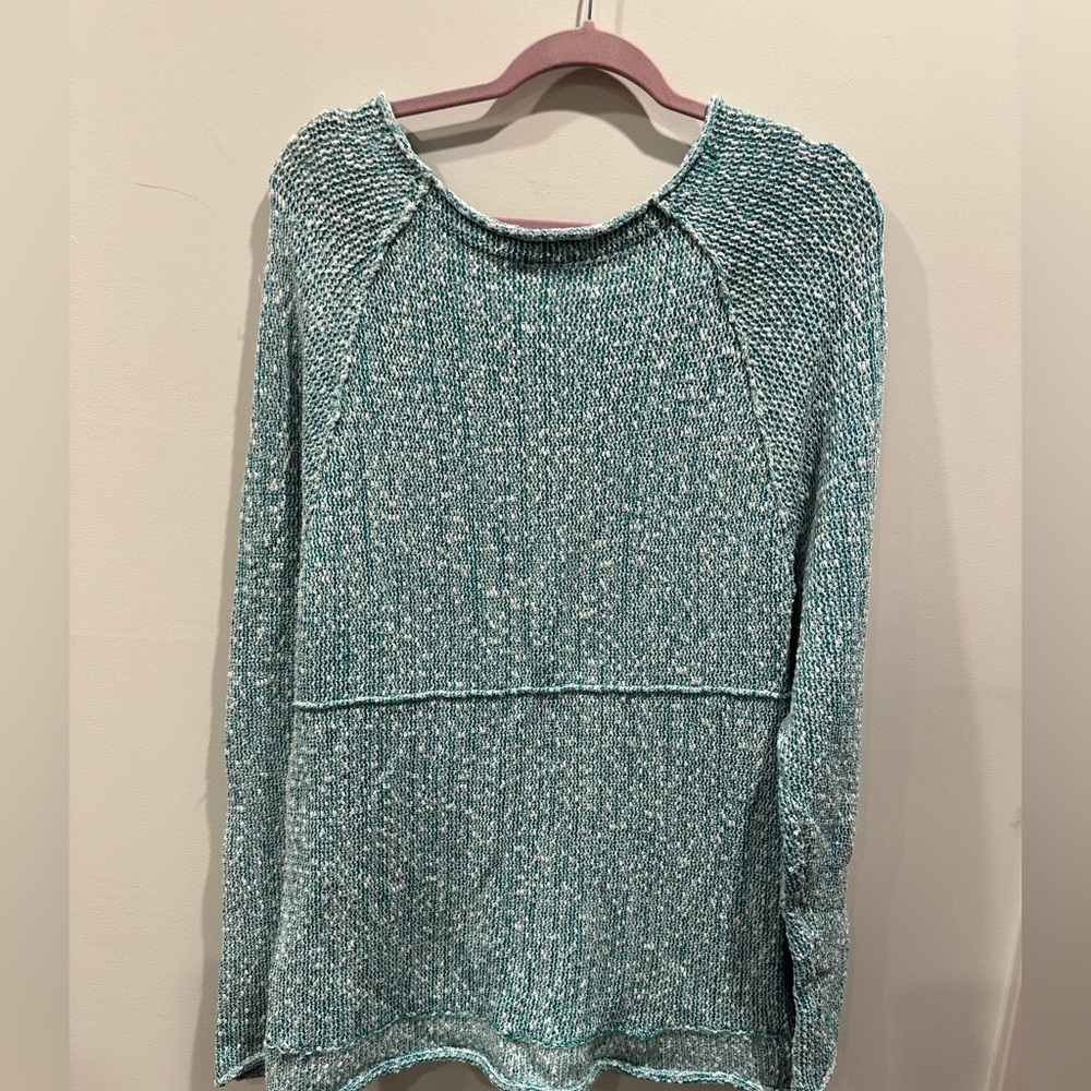 Free People Teal Knit tunic